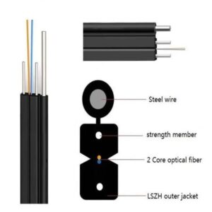 2 Core Fiber Optic Drop Cable